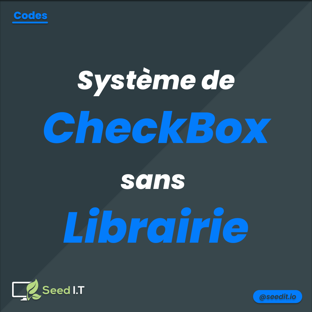 Image du post - Comment réaliser une checkbox personnalisée ?